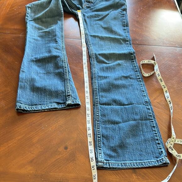 Simply Vera Vera Wang Size 6 Blue Stretch Denim Jeans Bootcut Westerncore - Picture 9 of 10